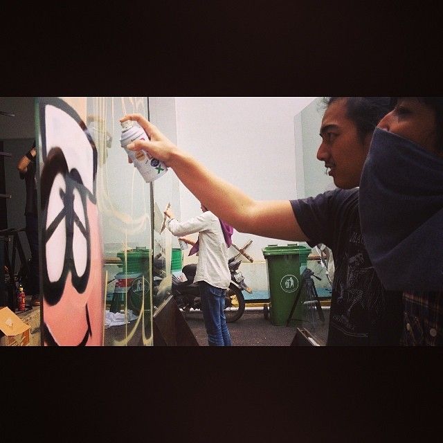 Pembuatan Graffiti Untuk Lomba Ace Hardware