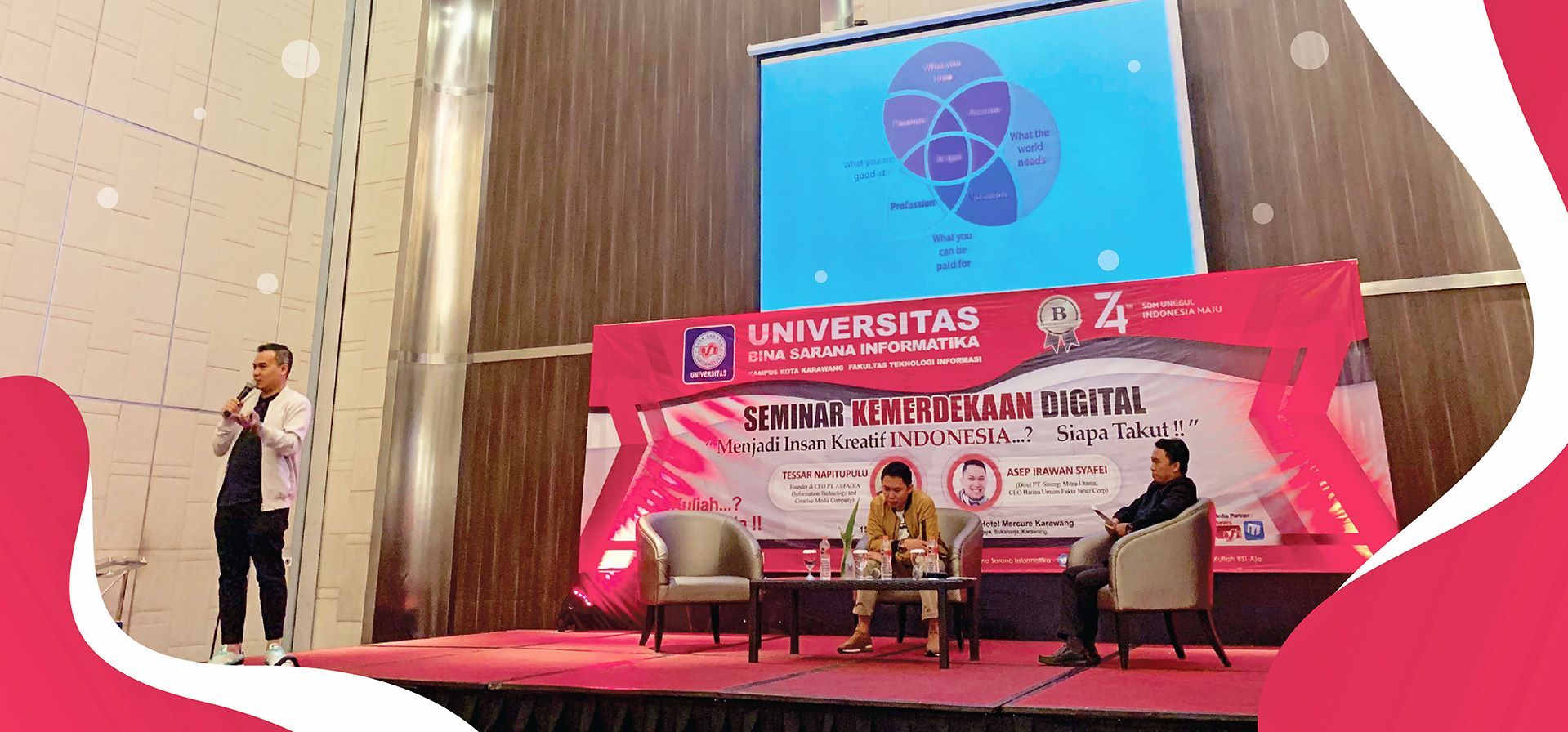 Seminar Kemerdekaan Digital, Tessar : Generasi Muda Sedini Mungkin Bisa Membedakan Hal Produktif atau Konsumtif