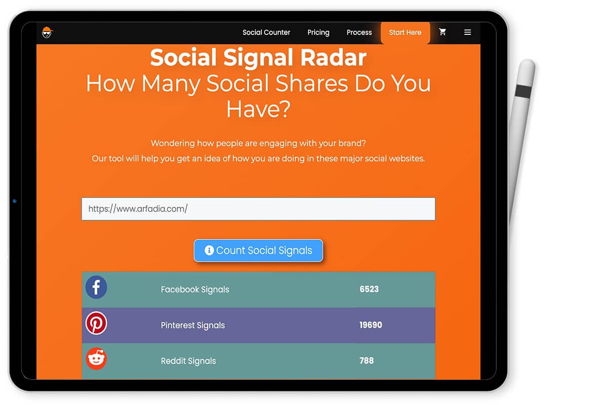 Social Signal For SEO by signalboy - Arfadia